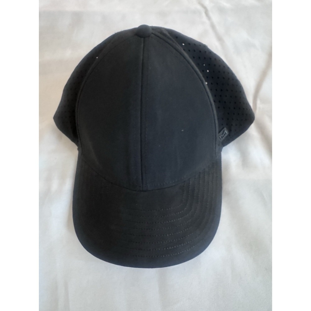 Melin A-Game Hydro Hat Mens Classic Black Laser Perforated Snapback Cap Cooling